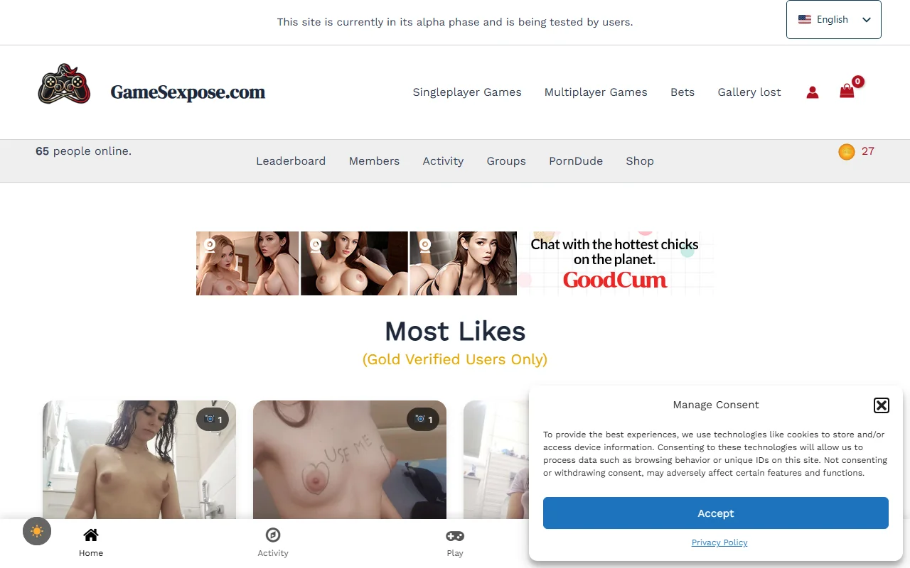 Screenshot: Gamesexpose Review Screenshot of Gamesexpose Review